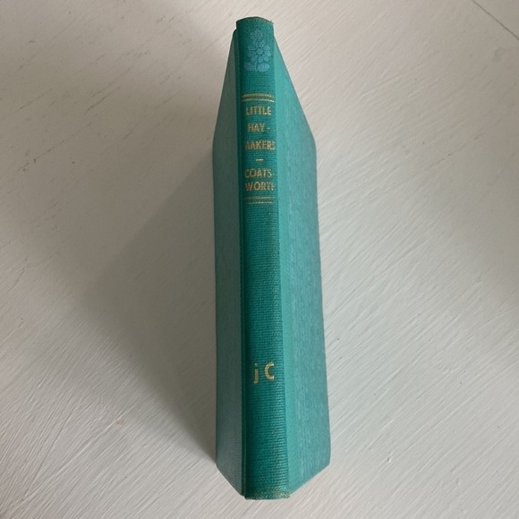 Vintage Teal Antique Farmhouse Rustic Decor Accent Artwork 1949 Little Haymakers - Picture 7 of 16